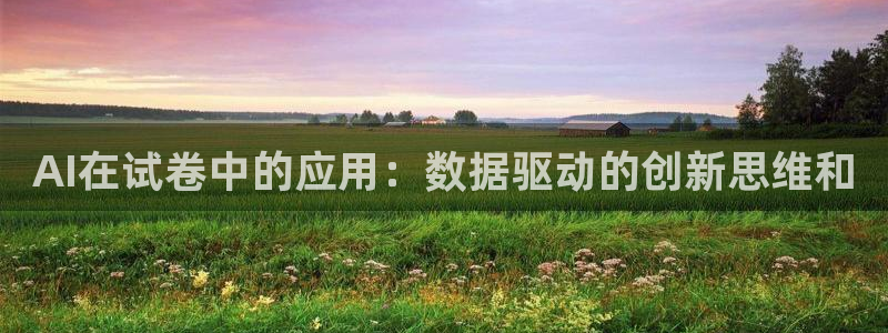 AI在试卷中的应用：数据驱动的创新思维和